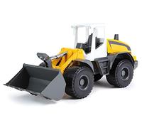 Lena 04612 Worxx Wheel Loader Model Liebherr L538 Litronic, approx. 48 cm, Construction Site Toy Vehicle for Children from 3 Years, Robust Shovel Loader with Handle and Functional Loading Shovel,