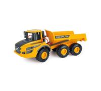 Lena 4616 Worxx articulated tipper Volvo A25G, dump truck made of ABS plastic with tyres and steel axles, construction vehicle with articulated steering, toy dumper for children from 3 years, truck