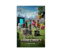Lenaeo Minecraft Poster Vintage Movie For Room, Aesthetic Canvas Wall Art, Bedroom Decor Poster 12 x 18 Inches (30 x 45 cm)