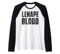 Lenape Blood Indigenous Peoples Native American Indian Raglan Baseball Tee