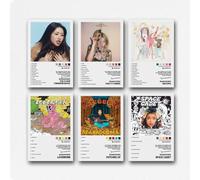 Lenaue A Set Of 6 Beabadoobee Poster Singer Music Album Cover Poster Wall Art Canvas Posters Room Decorative Aesthetic Poster Print Decor Posters 08x12inch(20x30cm) Unframe-style