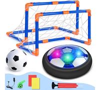 Lenbest Kids Football Set - Rechargeable Air Football with Goals, Cards & Whistle - Toys for Boys aged 3-10