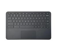 lenboes Laptop Palmrest Upper Case Top Cover with US Keyboard Touchpad Assembly Replacement for HP Chromebook 11 11A G8 EE TPN=Q232 L90338-001 Gray