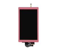 Lenboes LCD Screen Display with Front Outer Lens Touch Glass Digitizer Panel Assembly Replacement for Nintendo Switch NS Lite Console (Not for Switch Nor Switch OLED) (Baby Pink)