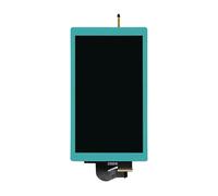 Lenboes LCD Screen Display with Front Outer Lens Touch Glass Digitizer Panel Assembly Replacement for Nintendo Switch NS Lite HDH-001 Console (Not for Switch or Switch OLED) (Aqua Blue)