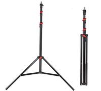LENCARTA Professional Tripod Light Stand 1.9 m / 79 inches | Aluminium Photography Tripod Stand, Height Adjustable, Foldable and Portable Sturdy Tripod Stand, Matte Black for Studio Lighting