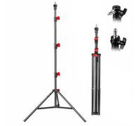 LENCARTA Professional Tripod Light Stand 3.6m / 142" Photography Tripod | Aluminium Air Damped Photography Stand,Foldable Tripod Stand,Heavy Duty Lightstand for Reflector,Ring Light, Softbox,Umbrella