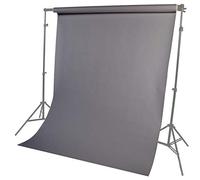 LENCARTA Seamless Background Paper Backdrop Roll 1.35m x 10m 4.4ft x 32.8ft | Grey Photo Studio Paper Roll for Portrait, Product, Pet, Drawing, Art on Thick Card Frame - PURE GRAY