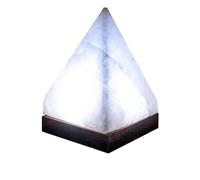 Lencarta White Salt Lamp Pyramid Att/W/B USB 500g