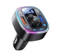 LENCENT Bluetooth 5.4 Car Adapter FM Transmitter 54W Fast Charging
