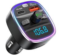 LENCENT Bluetooth 5.4 FM Transmitter Car Adapter,48W (PD30W&18W)