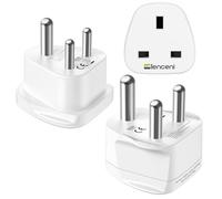 LENCENT Type D and M Grounded Travel Adaptor for Sri Lanka Namibia South Africa Botswana India multi Power Plug Adapter