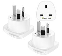 LENCENT UK to Australia China Plug Adapter 2 Pack, Australian Plug Adaptor from UK, Grounded Australian Travel Adapter to Australia China Fiji Argentina New Zealand more(Type I)