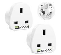 LENCENT UK to Australia China Plug Adapter 2 Pack，Type I