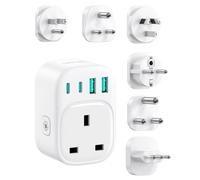 LENCENT Worldwide Travel Adapter Set Type B,E,F,D,I,L,M Universal Adapter