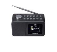 Lenco Bluetooth/DAB+/FM Clock Radio Model CR-625 with LCD Screen and Antenna