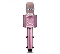 Lenco BMC-090PK Bluetooth Karaoke Microphone with Lights Pink