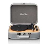 Lenco Classic Phono TT-116 Bluetooth Turntable with 3 Speeds 33, 45 and 78 RPM, Vintage Turntable, RCA Output, Stereo Speaker, Grey