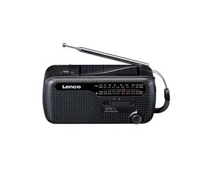 Lenco Hand-Cranked Solar Radio with Flashlight Model MCR-113