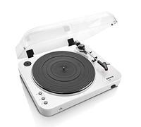 Lenco L-85 White | 33 & 45 RPM Semi-Automatic Belt Drive USB Turntable for Vinyl with Integrated Stereo Pre-Amplifier and Moving Magnetic Cartridge (MMC) - White Record Player