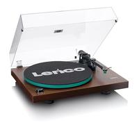 Lenco LBT-225WA - Belt Drive, Bluetooth® and Anti-Skating Record Player with Glass Flat Plate - Dark Brown