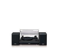 Lenco LS-100 Turntable with Bluetooth 5.3, 33/45/78 RPM, Auto Shutdown, Dual 10W Speakers, MDF Housing, Black