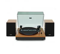 Lenco LS-300 Turntable with Speakers Bundle Wood
