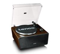 Lenco Turntable with Built In Speakers in Dark Walnut with Bluetooth C