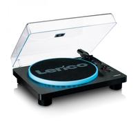 Lenco LS-50LEDBK Turntable with Built-In Speakers and Lighting