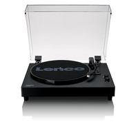 Lenco LS-60 Wooden Turntable with Speakers - Bluetooth Receiving and Transmitting - AT-3600 MMC - 3 Speeds 33/45/78 RPM - 2x5 W - Metal Arm - RCA Output - Dust Cover