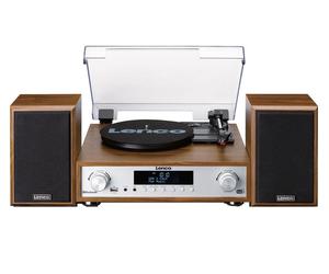 LENCO MC-160WD Belt Drive Bluetooth Turntable - Wood, Brown