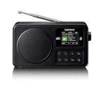 Lenco PDR-033BK DAB+ Portable Radio - Bluetooth 5.3, FM, Battery, Colour Display, Alarm Clock, Sleep Timer, 3 Favorite Buttons, AUX & Headphone Jack, USB-C, Up to 10 Hours Playtime, Black