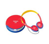 Lenco Portable CD Player for Kids with Battery and Built-in Volume Limiter