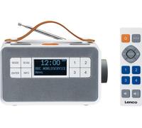 LENCO Senior PDR-065 Portable DABﱓ Smart Bluetooth Clock Radio - White, Silver/Grey,White