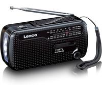 Lenco Solar Wind Up Solar Rechargeable 15 Hour Battery FM Powerbank Torch Radio