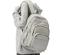 Lendolk College Backpack For Women Men,Lightweight High School Bag,School Backpack,Cute Bookbag, A3-gray Brown, Modern" Or "Minimalist