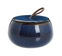 Lene Bjerre Amera storage jar with lid blue Ø11.5 cm