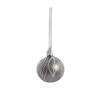 Lene Bjerre Cadelia Christmas bauble Ø6 cm Dark grey, leaf
