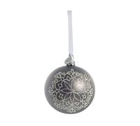 Lene Bjerre Cadelia Christmas bauble Ø8 cm Dark grey, snowflake