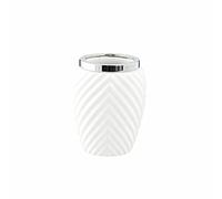 Lene Bjerre Milda Toothbrush Mug White Silver Ceramic Zinc Alloy