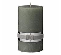 Lene Bjerre Rustic Pillar Candle Dust Green Paraffin