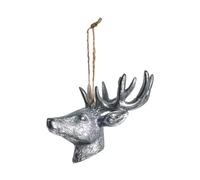 Lene Bjerre Serafina deer decoration hanger 12.5 cm Antique silver