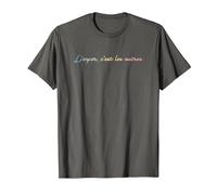 L'enfer C'est les autres - Hell is Other People T-Shirt, Men, Asphalt Grey, Small