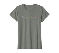 L'enfer C'est les autres - Hell is Other People T-Shirt, Women, Olive Heather, Large