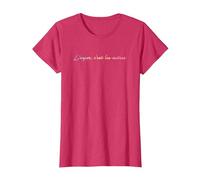 L'enfer C'est les autres - Hell is Other People T-Shirt, Women, Red Heather, X-Small