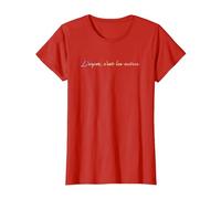 L'enfer C'est les autres - Hell is Other People T-Shirt, Women, Red, Small