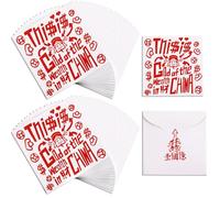 Lengba Hand-Painted Red Envelopes - Unique Chinese-Western Fusion Design for Lunar New Year, Wedding, Birthday Gifts - 40pcs Money Envelope Pockets, Red Envelope Wedding,M