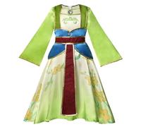 Lengender Princess Mulan Dress Child Girl Costume (Dress C, 120)