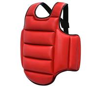 Lengender Taekwondo Karate Reversible Chest Protector Guard Armour Kids Vest Sparring Martial Sanda (Red, 100-120 cm)