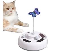 LengSuaa 3-In-1 Interactive Cat Toys, Imitation Mouse & Bell Ball & Handmade Butterfly Cat Toy with Dual Power Supplies Smart Toys for Indoor Cats Adult